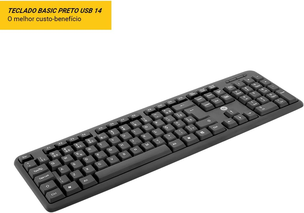 TECLADO PRETO USB 0014 - BRIGHT - Imagem 5
